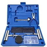 ★ Multifunktion Reifen Reparatur Werkzeug - Tubeless Tire Repair Kit anwendbar an Motorräder, Fahrrad, ATVs, UTVs, Traktoren, Rasenmäher, Trucks, Jeeps, SUVs, Autos, Quad, Schlepper, Trailer, Landmaschinen & allen Fahrzeugen mit schlauchlosen Reifen