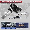 Autel TPMS Sensors 315Mhz/ 433Mhz 2in1, MX Sensor OE Level Press-Release Universal Tire Sensors 100% Cloneable by TPMS Tool TS408 TS501 PRO TS508 TS508WF MS906TS MS906 PRO-TS (4PCS Metal Stem)