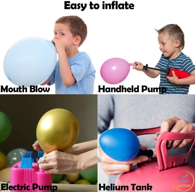 Miniatura 7 de AFTERLOON - Mini globos biodegradables, 50 unidades, color rosa claro perlado de 5 pulgadas, flotador de látex extra fuerte perlado grueso para