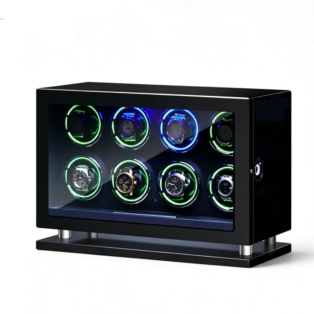 Caja Relojes Automáticos, Relojero Automatico Mando A Distancia Inalámbrico | Tecnología Antimagnética Completa Volver Al Inicio Ultrasilencioso <10 Db Parada AutomáTica Al Abrir La Tapa