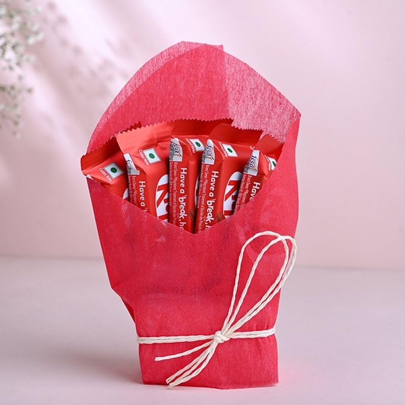 FlowerAura Love Combo Bouquet of 3 Pink Roses & 5 Chocolates For Birthday & Anniversary Gift, Valentine Day Gift, Mother's Day Gift & Gift for Boyfriend, Girlfriend, Husband & Wife (Same Day Delivery) 7 5181Jy836FL