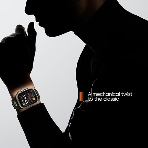 Miniatura 7 de Suitisbest AquaPeak HexaPro - Correa deportiva de silicona resistente con hebilla de acero inoxidable para iWatch Ultra Series 9, 8, 7, 6, 5, 4, 3,