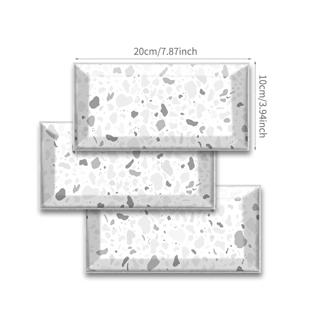 Adesivo per piastrelle da parete effetto marmo, per decorazione della casa, Peel & Stick, adesivi per piastrelle per soggiorno, cucina, bagno, 54 pezzi