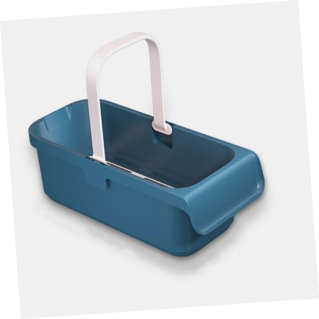 Cubo Rectangular para Mopa Plana, Plástico, Azul, Gran Capacidad