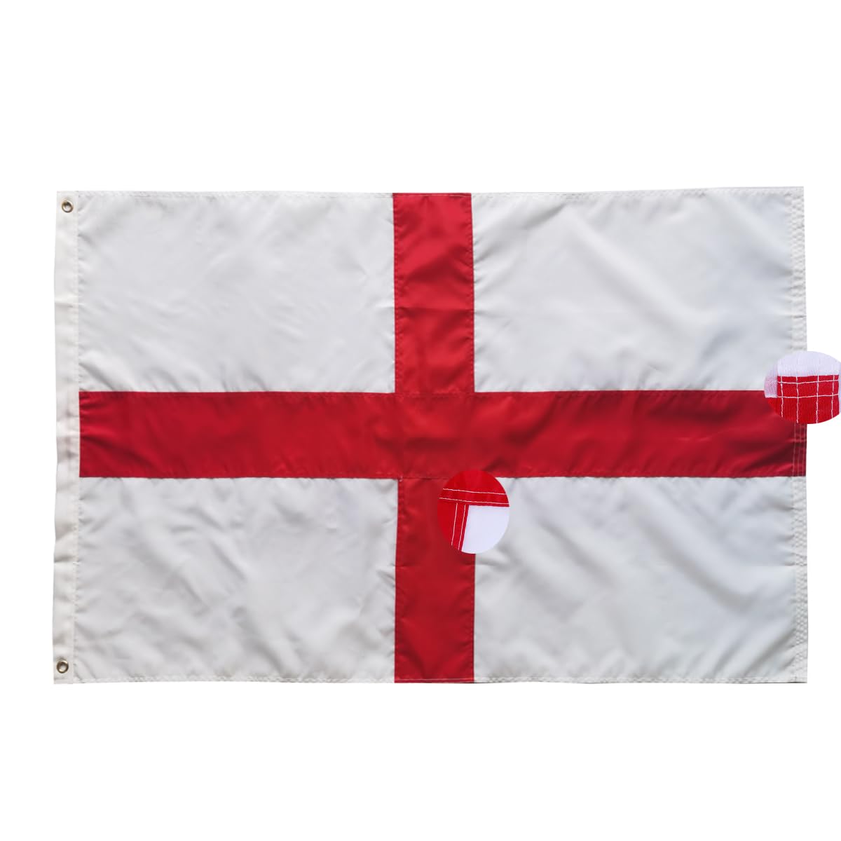 England flag British Flag 2x3FT -(60x90cm) Sewn Stripes Outdoors Indoors St George's Cross flag United Kingdom Brass Grommets