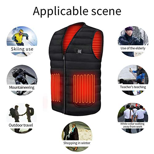 Image of Worldcare Heated Vest Warm Body Electric USB Men Women Heating Coat Waistcoat M As Per Description Clothing, Shoes & Accessories | Mens Clothing | Coats & Short Length Jackets, Black
