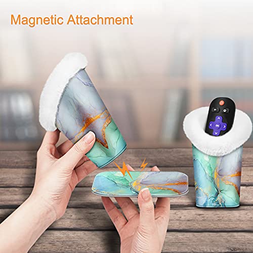 Image of FINTIE Plush Lined Double Eyeglasses Holder with Magnetic Base, Glasses Stand Case Organizer for Desk, Nightstand, Office