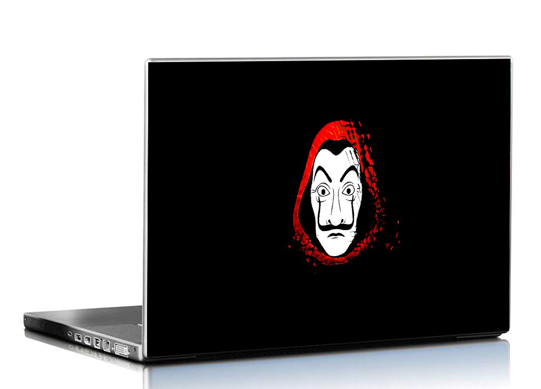 PIXELARTZ HD Quality Money Heist Dali Mask Minimalist Laptop Skin 15.6 Inches 9011 (Multicolour) (B08SWV2TD5) Amazon Price History, Amazon Price Tracker