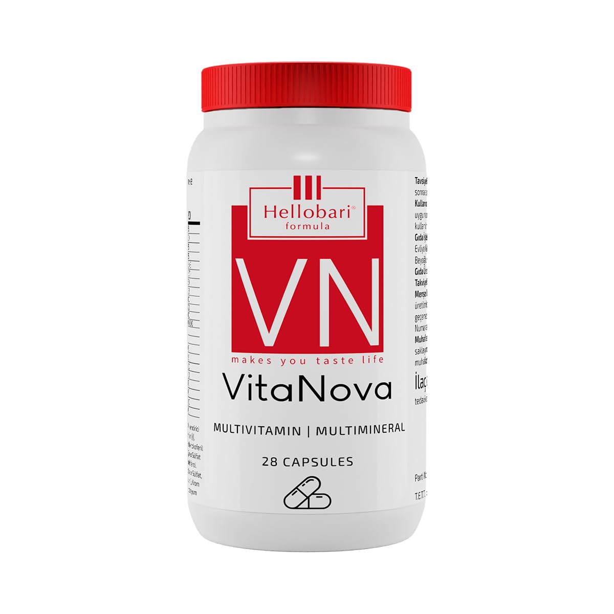 Hellobari Formula VitaNova | Multivitamin | Multimineral | 28 Porsiyon