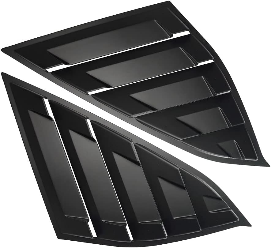 Rear Side Window Louvers Compatible for Honda Accord 2022 2021 2020 2019 2018 Accesories Sport Style Air Vent Cover (Matte Black)