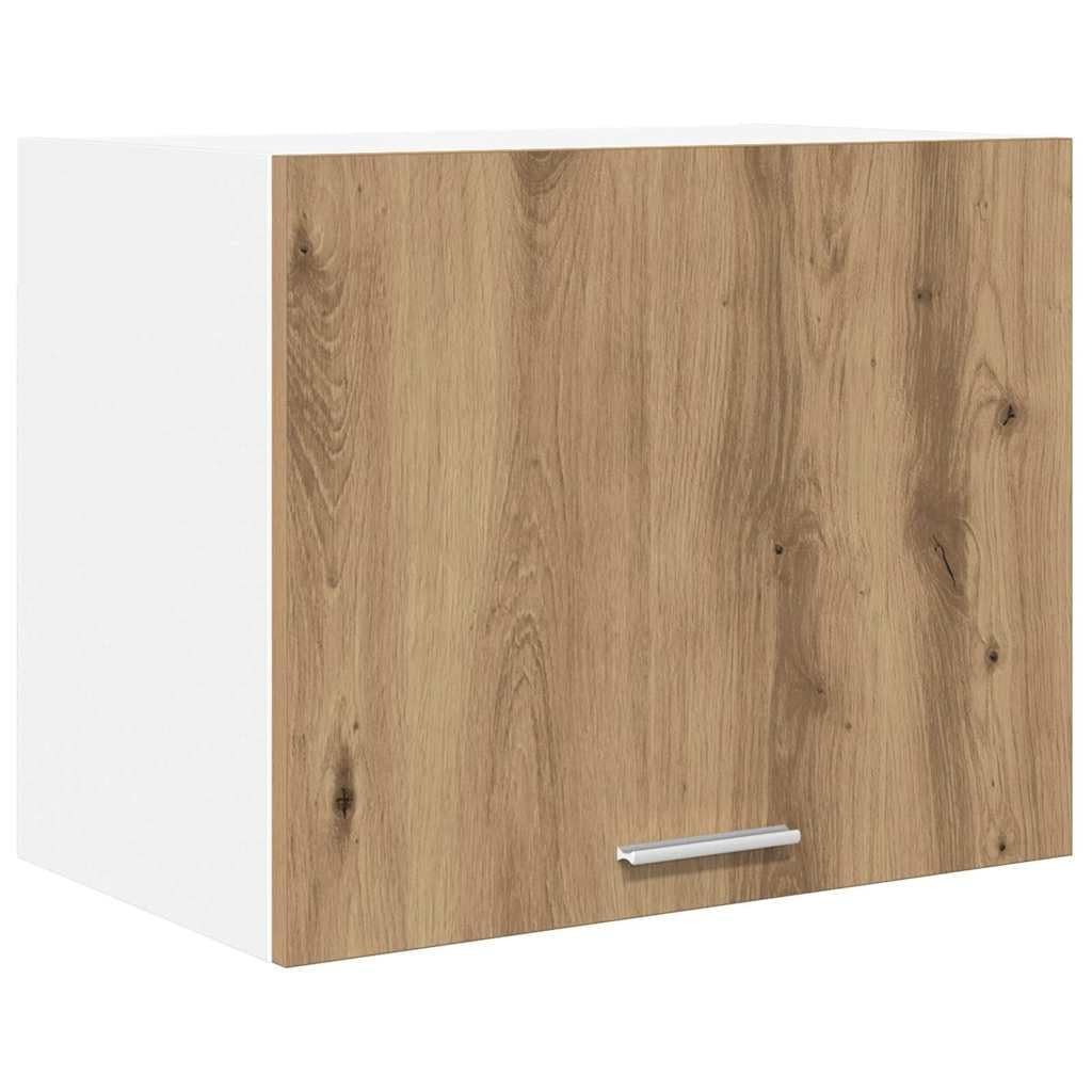 Hängeschrank 2 Stück Artisan-Eiche und Weiß 50 x 31 x 40 cm Küchenschrank Hängeschrank Schrank mit Stauraum zur Aufbewahrung von Geschirr und Vorräten für Küche und Esszimmer