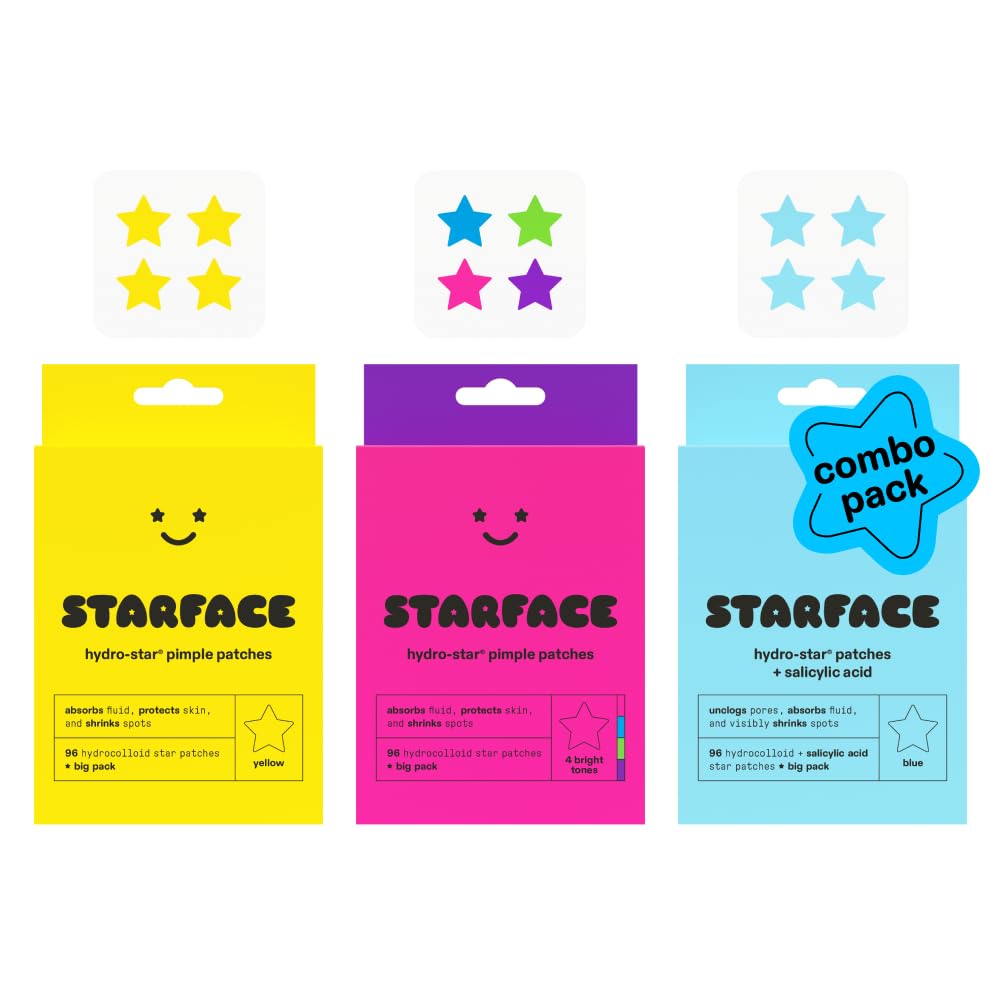 STARFACE hydro-star 4箱 Amazon.com: Starface Hydro-Star Yellow Hydrocolloid Pimple Patches