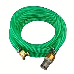 Stabilo-Sanitaer Ansauggarnitur Sauggarnitur 1 Zoll NW25 4m mit GK-Kupplung Garnitur GK-Kupplungsanschluß - Spiral-Ansaugschlauch mit Messing-Armaturen Messingfußventil - Edelstahl-Saugkorb mit Rückschlagventil Aussendurchmesser Fussventil/Rückschlag...