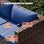 VONZOY 8 Piece Patio Furniture Set with 44" Fire Pit Table, Outdoor Sectional Wicker Rattan Sofa Set with Coffee Table (Navy Blue/Brown)