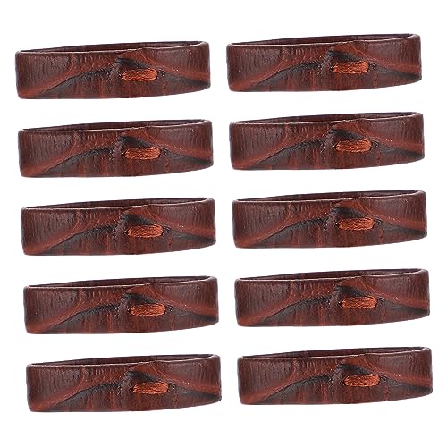 Bague de montre breloque souple marron pour boucle de remplacement - 50 Pièces
