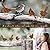 OULYDEKO 5PCS Rusty Metal Birds Decoration - Yard & Garden Sculptures, Fence Decor
