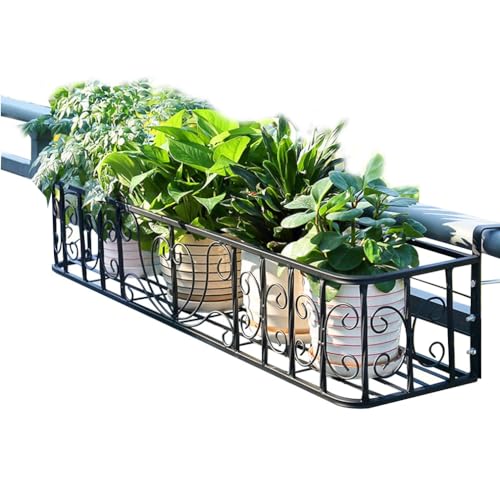 Jardinière multifonctionnelle pour garde-corps de balcon extérieur et terrasse