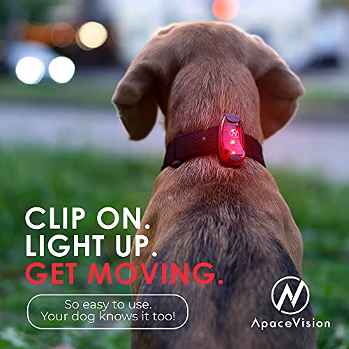 Apace Vision AVSL1000-R Beaconbright Led Safety Light (2 Pack) - Clip On Strobe, Running Lights For Runners thumb #7