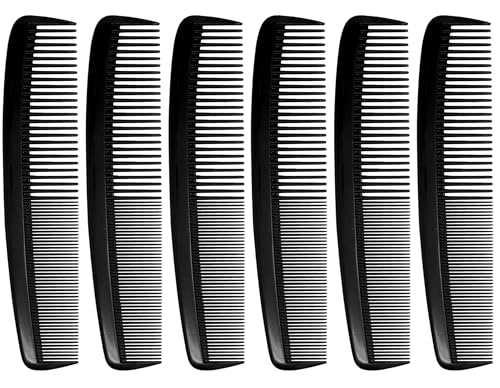 Set de Peines de Pelo de Plástico Negro de 8 Pulgadas x6 miniatura 3