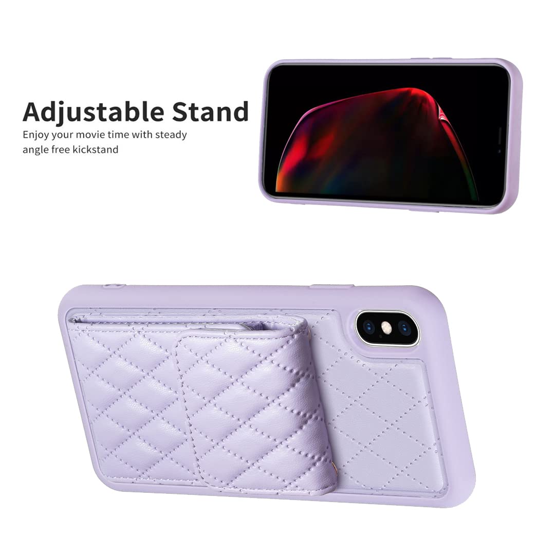 SGVAHY Custodia a portafoglio per iPhone Xs Max con cordino carino