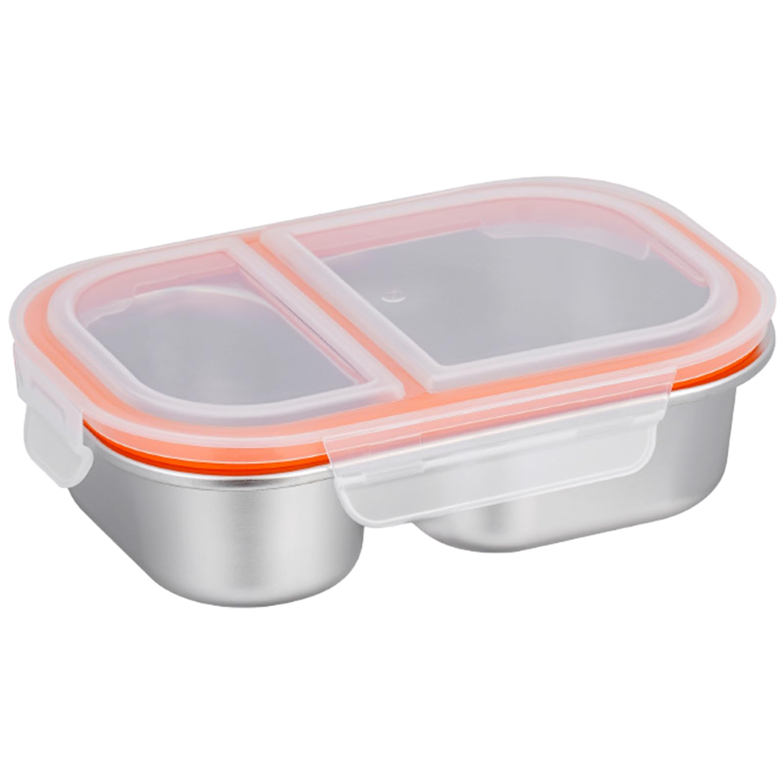 Maxtonser 304 Stainless Steel Divided Food Storage Container with Leakproof Lid Design Microwave Dishwasher Safe Kitchen Lunch Box