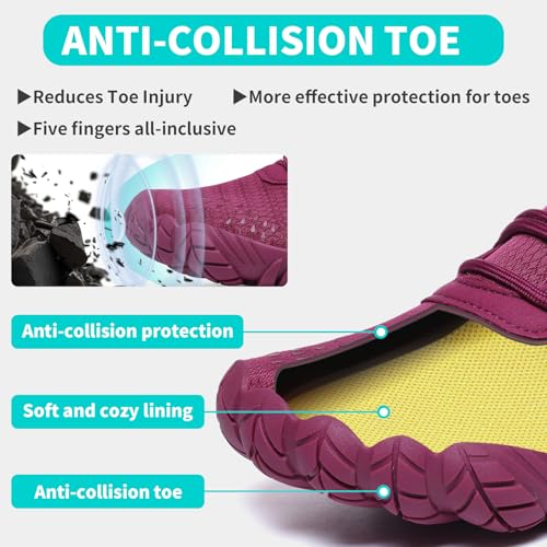 Image of Barefoot Shoes Women Men Minimalist Zero Drop Wide Toe Box Water Shoes Hiking Barefoot Footwear Unisex Sneakers for Workout Cross-Trainer Walking Running Camping Beach Weightlifting Grounding Sport