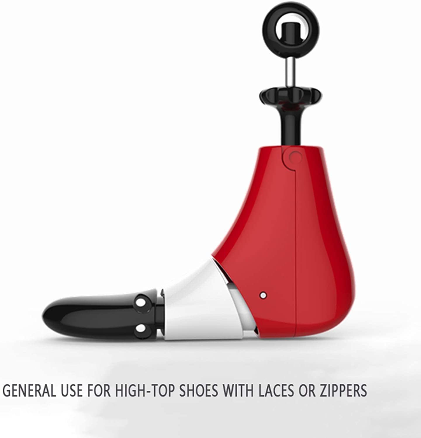 High-Top-Schuhspanner, Schuhspanner aus Kunststoff und Metall, Verstellbarer Schuhspanner, Schuhspanner für High-Top-Schuhe und Stiefel mit Schnürsenkeln oder Reißverschlüssen