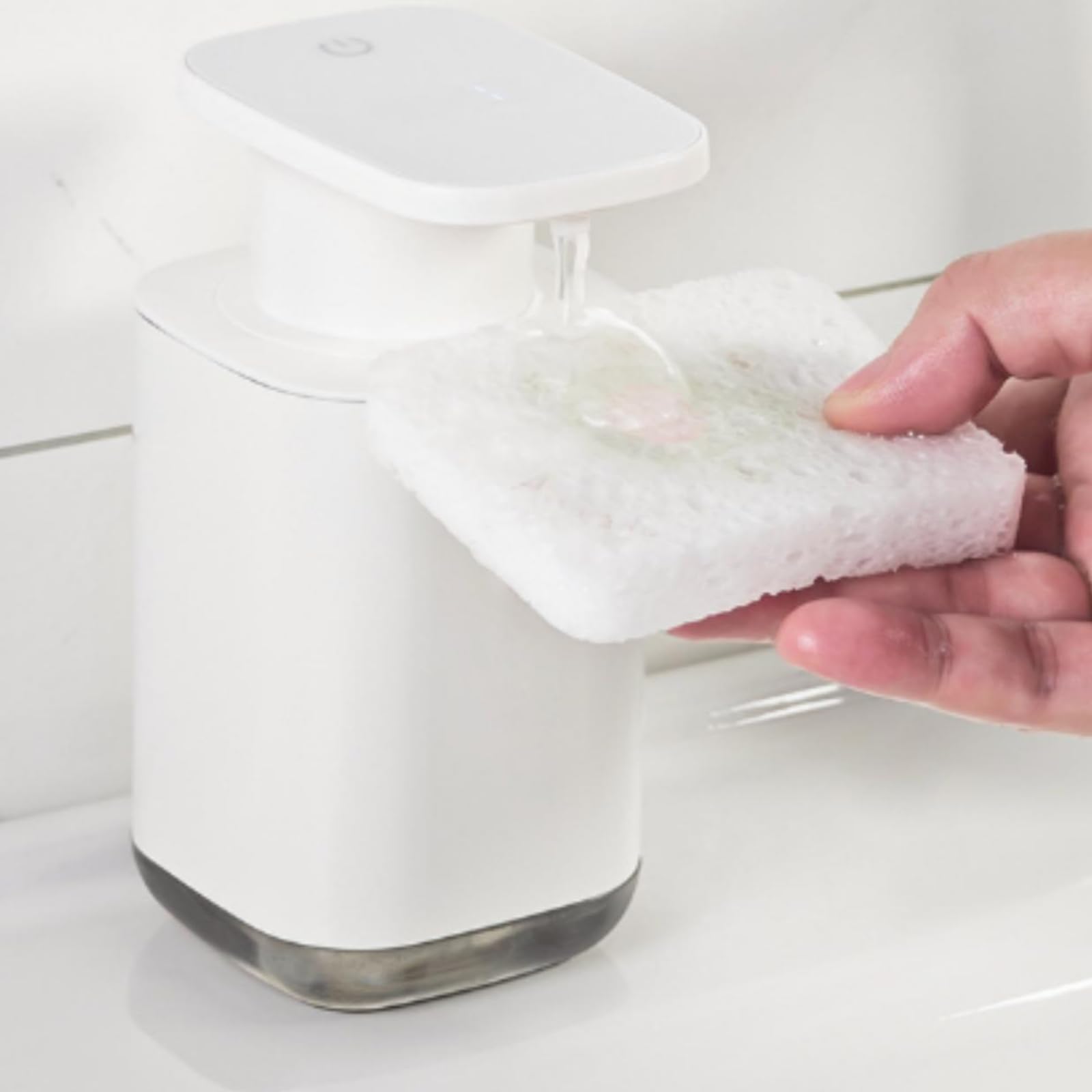 Distributeur Savon sans sans Toucher, Blanc