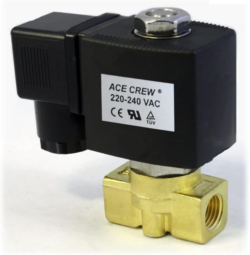¼ Inch AC 220V-240V NORMALLY CLOSED Solenoid Valve with VITON Seal