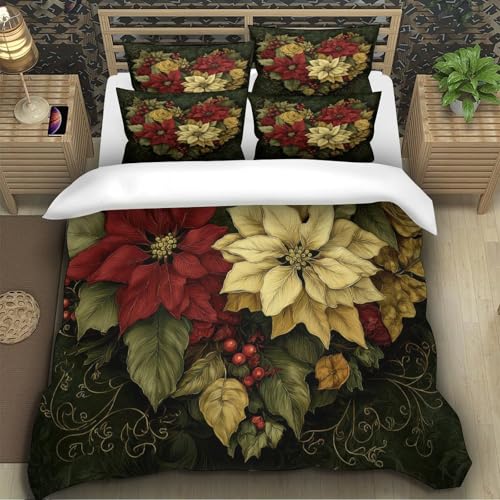 Housse de couette Noël 135x200 microfibre lit single enfant - 5