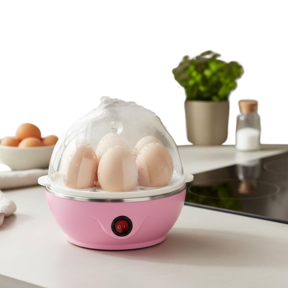 Drumstone (𝐒𝐩𝐞𝐜𝐢𝐚𝐥 𝟏𝟓 𝐘𝐞𝐚𝐫𝐬 𝐖𝐚𝐫𝐫𝐚𝐧𝐭𝐲) Electric Egg Boiler – 7-Egg Capacity, Automatic Shut-Off, Easy-to-Use Egg Cooker for Soft, Medium & Hard Boiled Eggs, Quick Breakfast-image-13