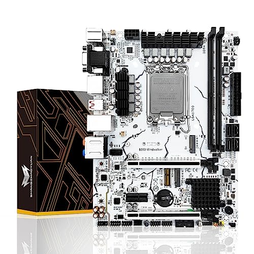 SHANGZHAOYUAN B660 Mainboard LGA 1700 für Intel 12th/13th Gen Core i9 i7 i5 i3/Pentium Serien prozessoren (M-ATX, DDR4 Max 64GB, PCIe 4.0, NVME M.2, SATA 3.0, USB 3.2, 2.5Gb LAN)