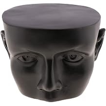 Milageto Spectacle Face Eyeglass Holder Mannequin Head Home Desktop Decor Stand. - Black