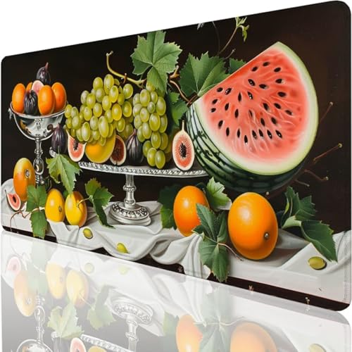 Tapis de souris gaming grand format XXL 1200x600 mm tapis de bureau noir étanche pour PC