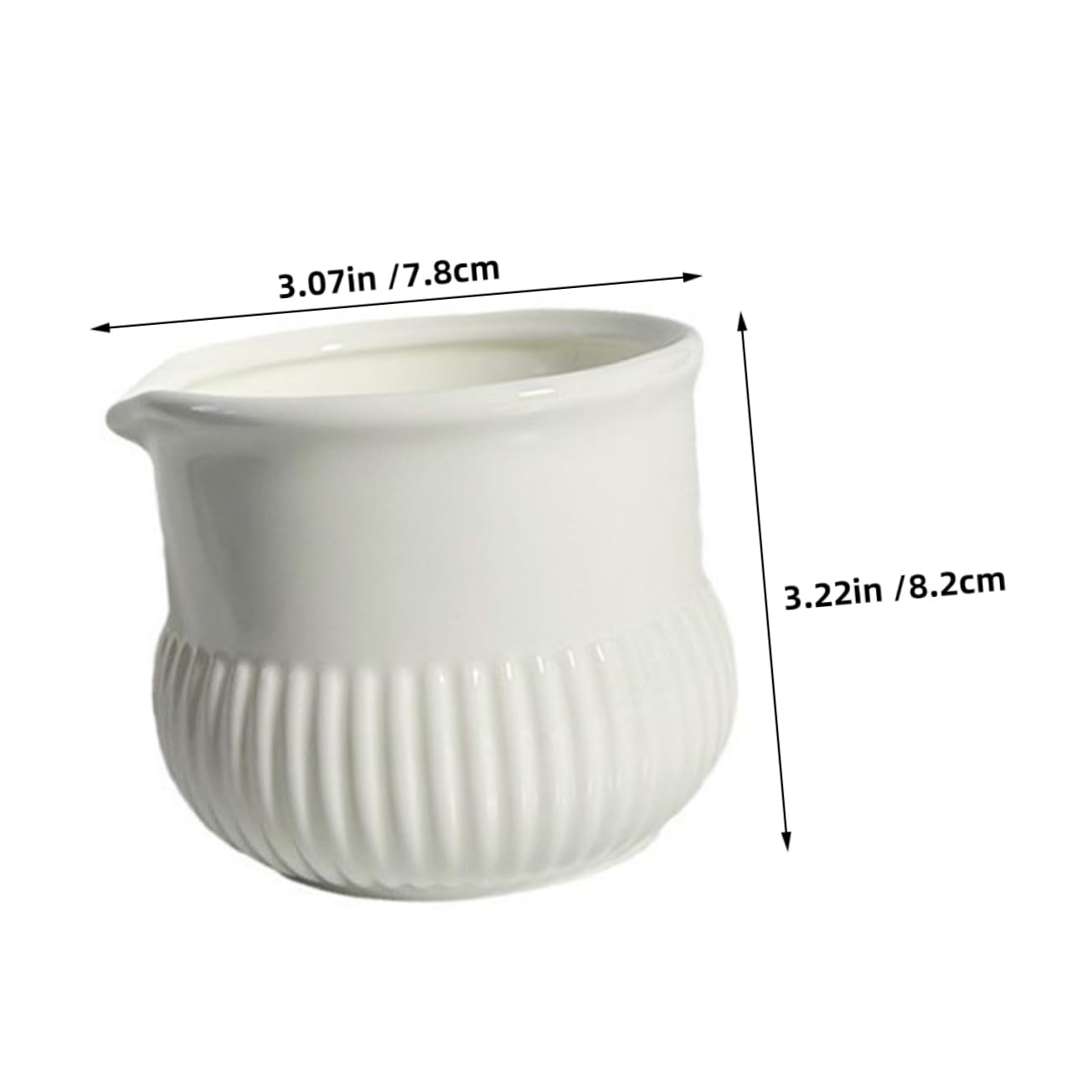 GRIRIW Ceramic Dispenser Mini Pitcher Porcelain Milk Jug Vintage Design Easy Clean