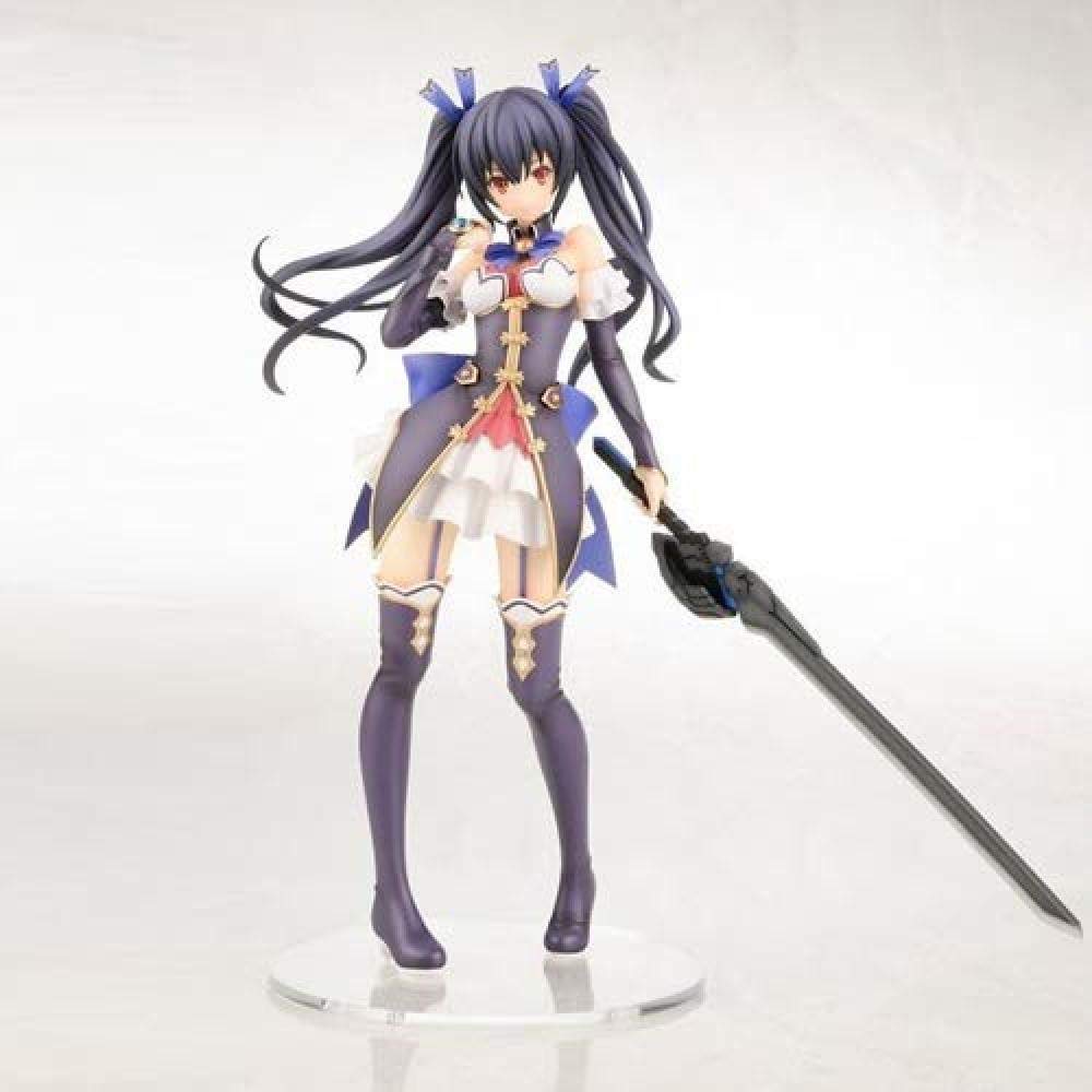 Classic aesthetic HZXHDM Hyperdimension Neptunia Anime Game Character Model Noire Lastation Guardian Goddess Black Heart Dress Up Dress Weapons Liberation PVC Material 22cm Exquisite Collectibles