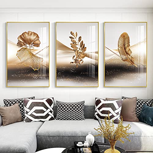 Affiches et gravures abstrait feuille d'or de qualité supérieure 20x30cm - 3