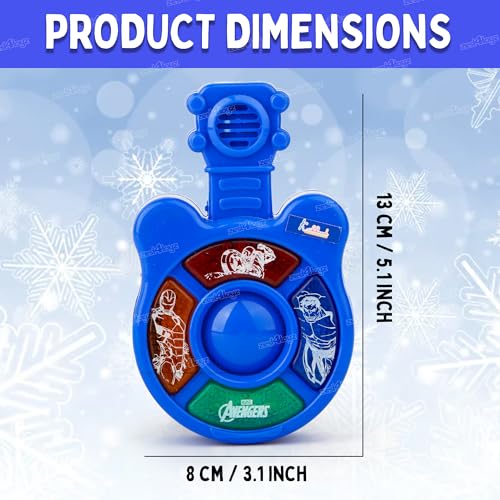 Image of Zest 4 Toyz Musical Guitar Toy for Kids with Colorful LED Lights and Sound Toy Battery Operated Baby Toys Musical Instrument Toys Birthday Gift for Kids Boys & Girls - Blue