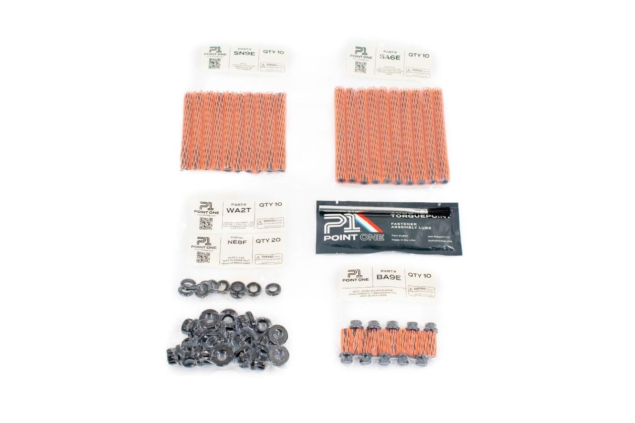 Point One P1 Main Stud Kit - Fits 2014+ Gen V LT L83 L86 LT1 LT4 L84 L86 L8T L8B - E190 Material with 12pt Nuts - 190,000 PSI Tensile Strength