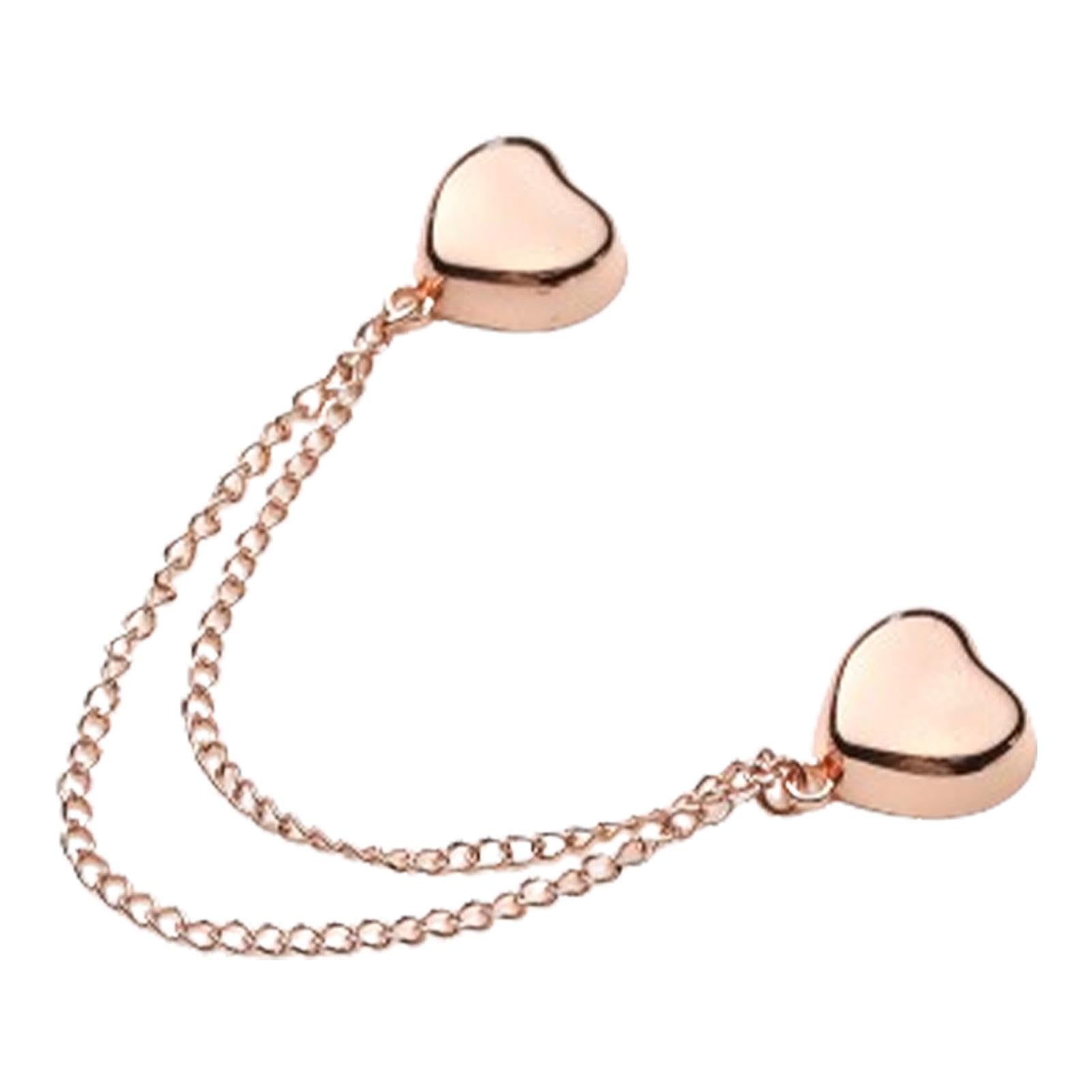 Magnetische Kleidungsclips Herzform - Starke Halterung Für Ärmel & Schals | Elegante Hemd-Verschlüsse