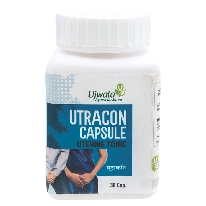 VAYUP Utracon Capsule (30 Cap) I Best Medicine for Urinary Track Infection(UTI) I Best Medicine for Vaginal Infection I Helps in Incontinence I Manjistha, Gokharu and Pipal