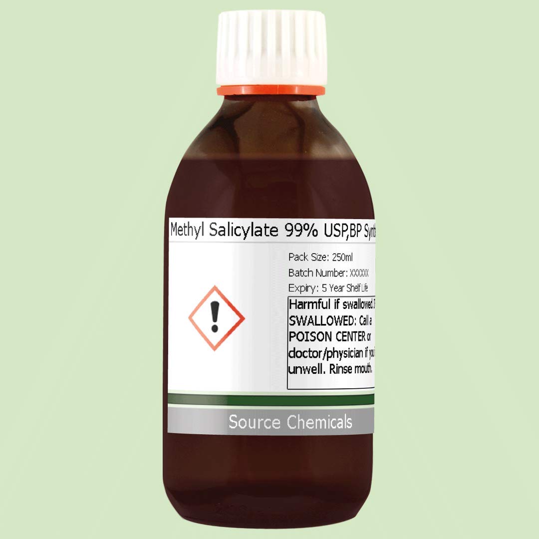 Methyl Salicylate 99% USP,BP Synthetic 250ml Including Delivery