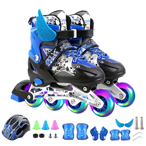 �C�����C���X�P�[�g �p�b�h�t�Z�b�g�C�����C���V���[�Y ���[���[�X�P�[�gInline skate�v���e�N�^�[�Z�b�g ��l �q���p �W���j�A ���[���[�l�ԍH�w�Ɋ�Â����f�U�C�� ���S�Ҍ��� �j����킸 �ϋv �ʋC�� ���S �A�E�g�h�A �É� �T�C�Y�����\ �u��