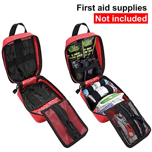 Tactical Molle Rip-Away Emt Medical First Aid Ifak Lifesaving Pouch,Outdoor Medical Package,Mountaineering/Climbing Rescue Tools Package Made Of 600D Waterproof Fabric (Red) #TOP5