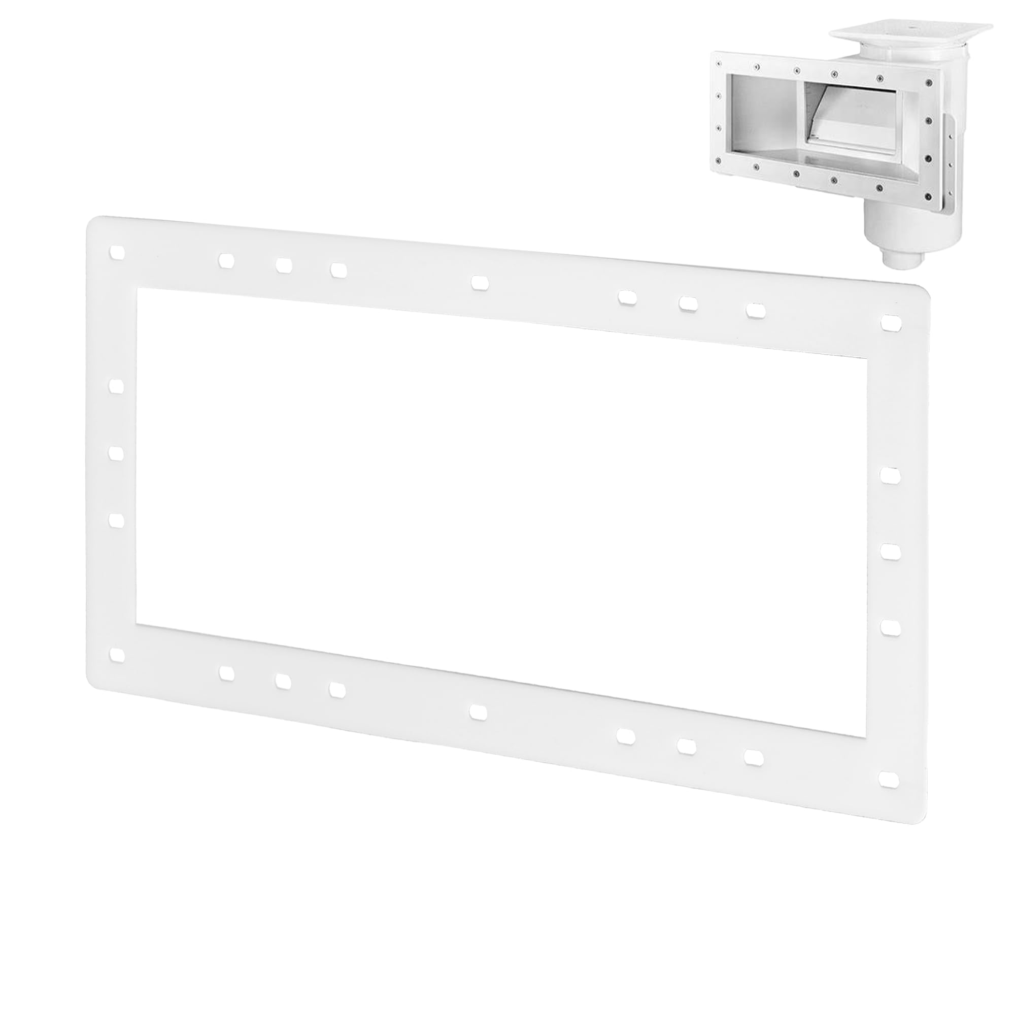 Spx1091Gw Pool Skimmer Gasket - Wide Mouth Skimmer Gasket Compatible with Hayward SP1091WM Dyna-Skim Above Ground Pool Skimmer, for Hayward Automatic Skimmers 13 3/4" x 7.5" - 1