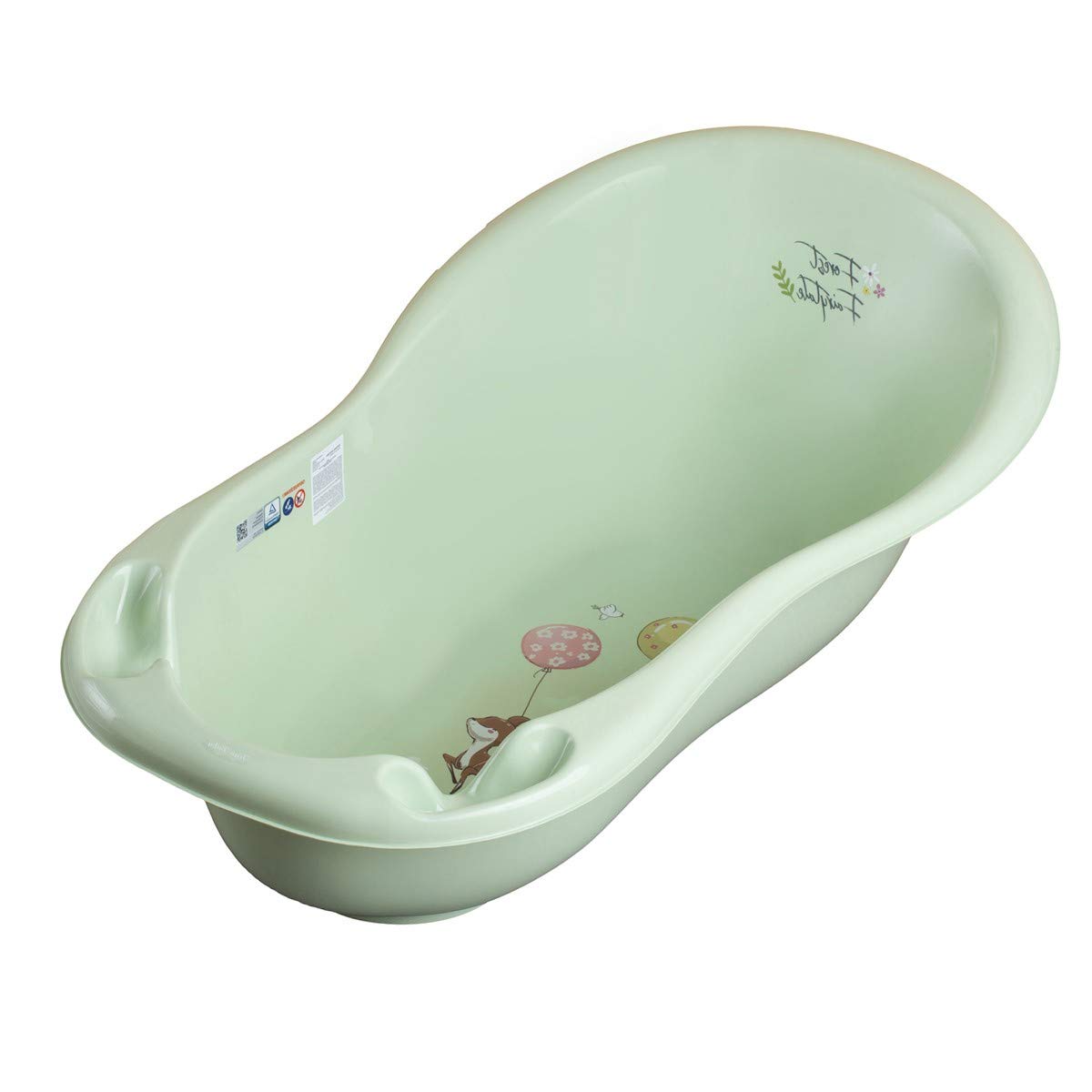 Baignoire bébé avec thermomètre Vert Forest 86 cm