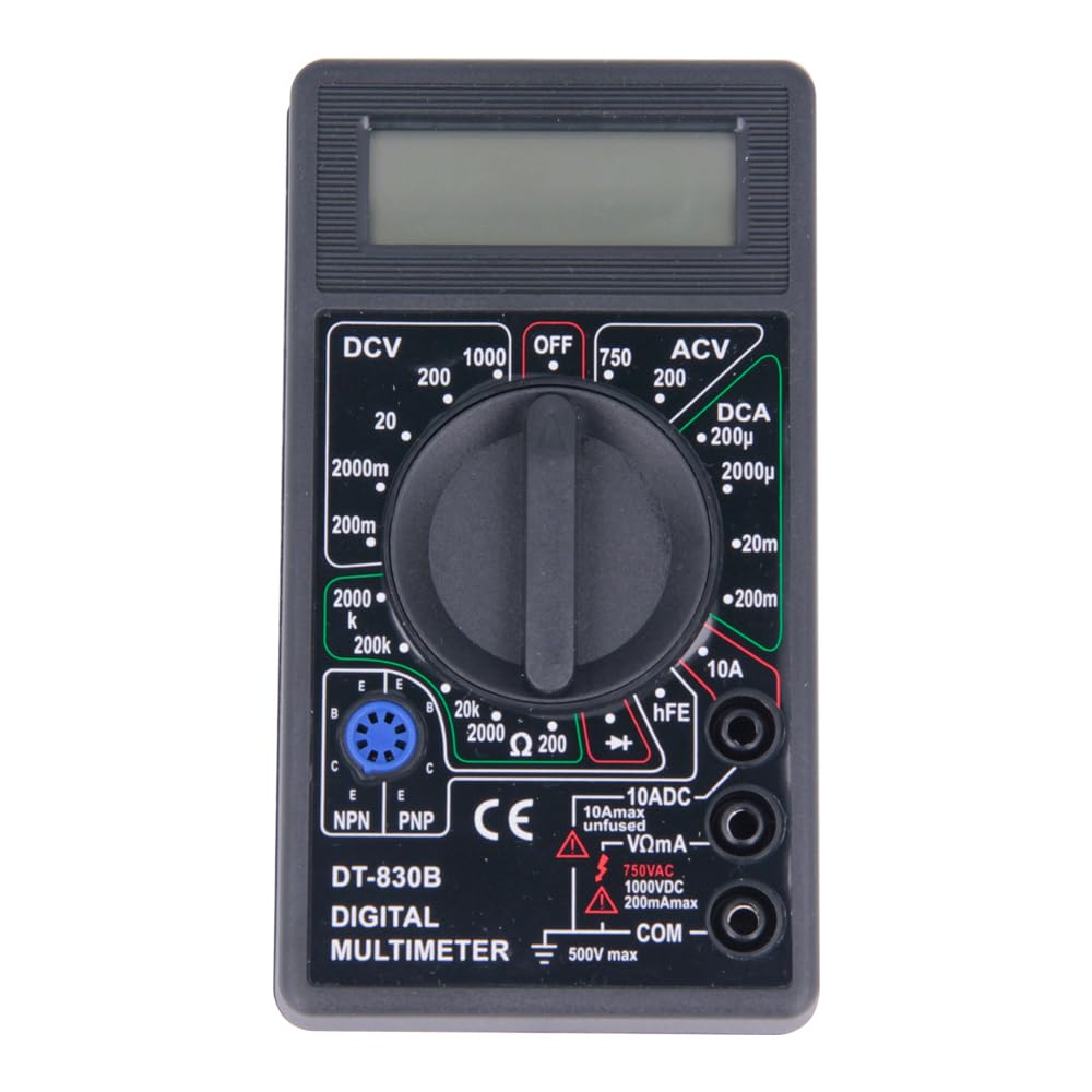 Multimetro voltmetro digitale multifunzione modello DT-830B LCD, tester