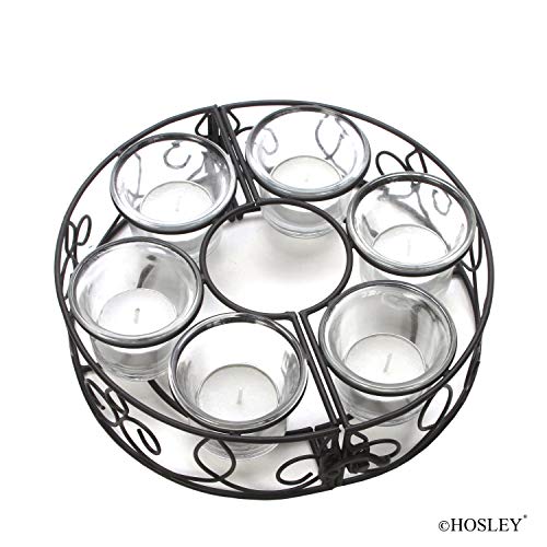 Hosley's 8" D Tealight With 6 Candle Holders. Ideal Gift For Weddings, Aromatherapy, Zen, Spa. P1 #TOP3