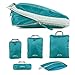 Produktbild Zenph Packwürfel Set mit kompression Packing Cubes Kleidertaschen Packtaschen 5-teilig für Rucksack & Koffer (Blau, 5-teilig)