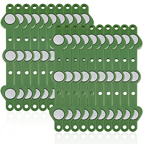 Waydress 10 Pairs Floral Boutonniere Magnets Small Corsage Fix Boutonniere Magnets Corsage Pins Brooches Flower Stick for Handmade Wedding Bride Groom Flower (Green)